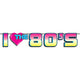 I Love the 80's Streamer 7″ x 6′