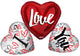 I Love You 3 Hearts Matte 36″ Balloon
