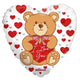 I Love You Bear Heart 18″ Balloon