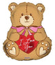I Love You Bear with Bow 18″ Balloon