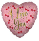 I Love You Cherries Heart 18″ Balloon