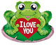 I Love You Frog Shape 28″ Balloon