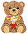 I Love You Mom Bear 36″ Foil Balloon by Convergram from Instaballoons