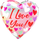 I Love You Pastel Heart 28″ Foil Balloon by Anagram from Instaballoons