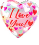 I Love You Pastel Heart 28″ Balloon