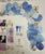 Imported Latex Blue Gold Confetti Balloon Garland Kit