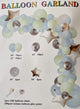 Mint Green Blue Silver Balloon Garland Kit