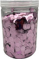 Tarro de Confeti Metálico - Rosa Bebé 1.5cm
