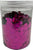 Imported Metallic Confetti Jar - Fuchsia 1.5cm