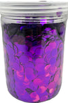 Imported Metallic Confetti Jar - Purple 1cm