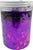 Imported Metallic Confetti Jar - Purple 1cm