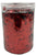 Imported Metallic Confetti Jar - Red 1.5cm