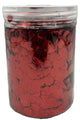 Metallic Confetti Jar - Red 1.5cm