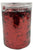 Imported Metallic Confetti Jar - Red 1cm