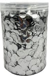 Imported Metallic Confetti Jar - Silver 1cm