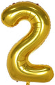Number 2 Gold 34″ Balloon