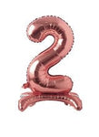 Imported Mylar & Foil #2 Rose Gold Standing 28″ Balloon
