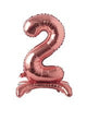 Number 2 Rose Gold Standing 28″ Balloon