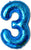 Imported Mylar & Foil #3 Blue  34″ Balloon