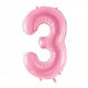 Number 3 Hot Pink 34″ Balloon