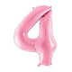 Number 4 Hot Pink 34″ Balloon