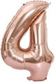 Number 4 Rose Gold 34″ Balloon