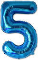 Number 5 Blue 34″ Balloon