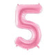 Number 5 Hot Pink 34″ Balloon