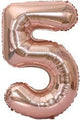 Number 5 Rose Gold 34″ Balloon