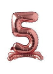 Imported Mylar & Foil #5 Rose Gold Standing 28″ Balloon