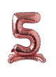 Number 5 Rose Gold Standing 28″ Balloon