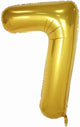Number 7 Gold 34″ Balloon