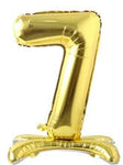 Imported Mylar & Foil #7 Gold Standing 28″ Balloon