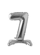 Number 7 Silver Standing 28″ Balloon
