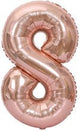 Number 8 Rose Gold 34″ Balloon
