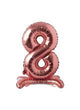 Number 8 Rose Gold Standing 28″ Balloon