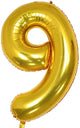 Number 9 Gold 34″ Balloon