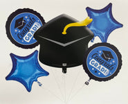Imported Mylar & Foil Bouquet School Color Blue Balloon