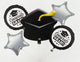 Congrats Grad Silver Bouquet Balloon