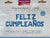 Imported Mylar & Foil Feliz Cumpleanos Blue 16″ Balloon Banner Set