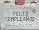 Feliz Cumpleanos Plata 16″ Globo Banner Set