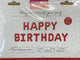 Happy Birthday 16" Red Balloon Banner Set