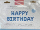 Happy Birthday 16″ Royal Blue Balloon Banner Set