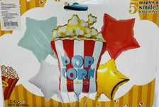 Imported Mylar & Foil Popcorn Balloon Bouquet Kit (5 Piece)