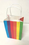 Imported Party Supplies Rainbow Small Kraft Bags (8 count)
