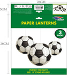 Imported Party Supplies Soccer Print Lantern Set (3 count)