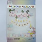 Imported Unicorn Birthday Balloon Garland Kit