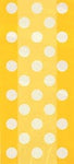 Imported Yellow Cello Bag Big Polka 11″ x 5″ (20 count)