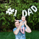 #1 DAD Father's Day Balloon Banner Set