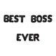 BEST BOSS EVER Balloon Banner Set for Boss's Day